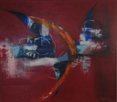 Ars Vitae - 80 x 80 cm, Acryl und Mischtechnik auf Leinwand (verkauft) 